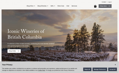 artisanwineshop.ca screenshot