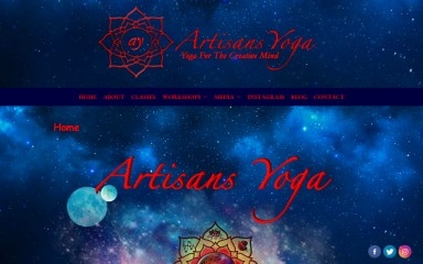 artisansyoga.com screenshot