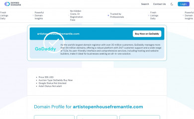 artistopenhousefremantle.com screenshot