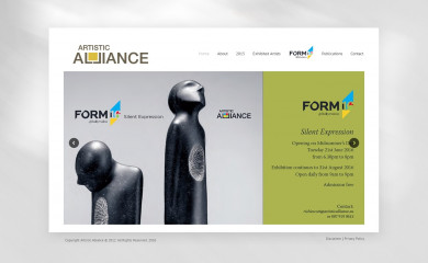 artisticalliance.eu screenshot