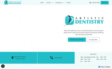artisticdentistry.us screenshot