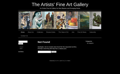artistsfineartgallery.com screenshot
