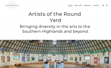 artistsoftheroundyard.com.au screenshot