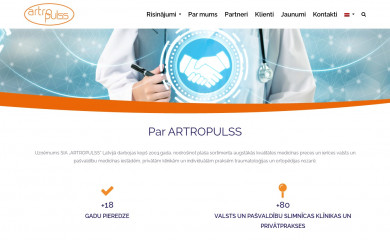 artropulss.lv screenshot