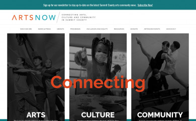 artsnow.org screenshot