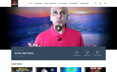 arvinash.com screenshot