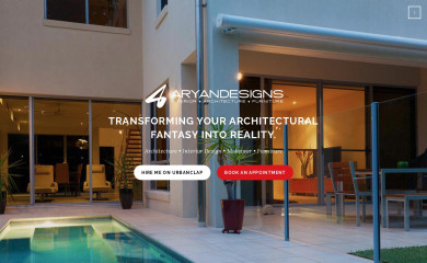 aryandesigns.com screenshot