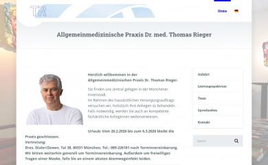 arztpraxis-rieger.de screenshot