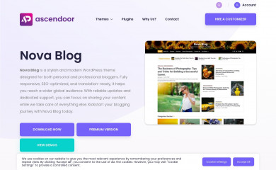 Nova Blog screenshot