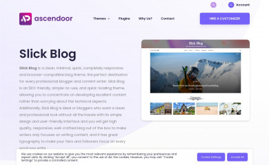 Slick Blog screenshot
