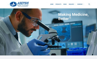 asepsismedical.com screenshot