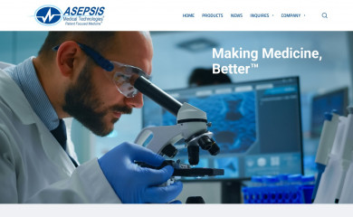 asepsismedical.com screenshot