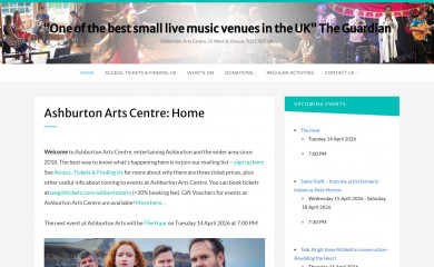 ashburtonarts.org.uk screenshot