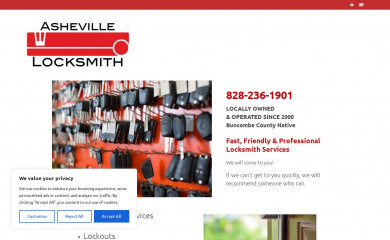 ashevillelocksmithnow.com screenshot