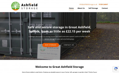 ashfieldstorage.co.uk screenshot