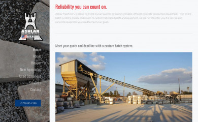 ashlarmachinery.com screenshot