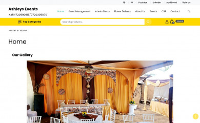 ashleys-events.com screenshot