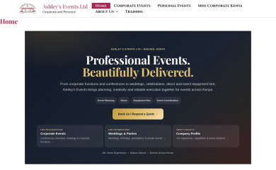 ashleys-events.com screenshot