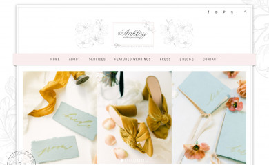 ashleyweddingsandevents.com screenshot