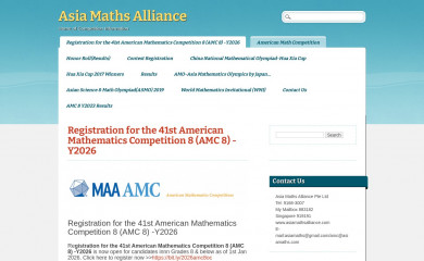 asiamathsalliance.com screenshot