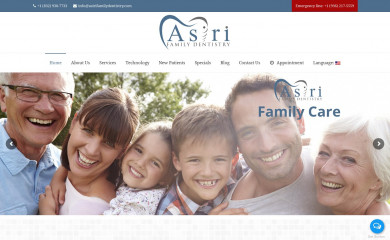 http://asirifamilydentistry.com screenshot