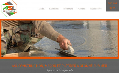 asl-construction-maconnerie.fr screenshot