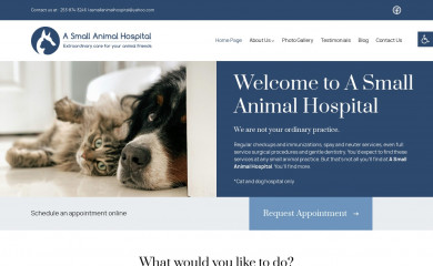 asmallanimalhospital.com screenshot