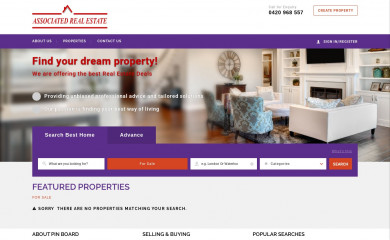 associatedrealestate.com.au screenshot