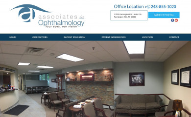 associatesinophthalmologypc.com screenshot