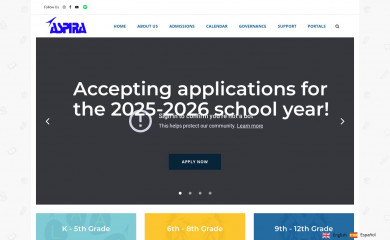 aspiraacademy.org screenshot