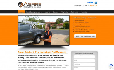 aspirebuildingandpest.com.au screenshot