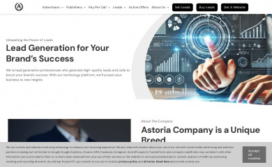 astoriacompany.com screenshot
