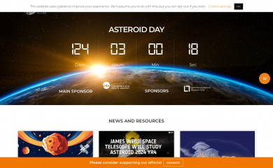 asteroidday.org screenshot
