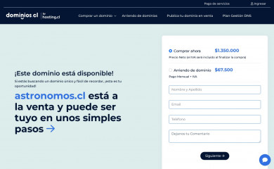 astronomos.cl screenshot