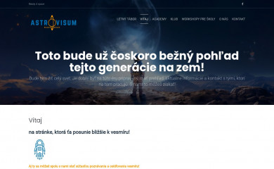 astrovisum.sk screenshot