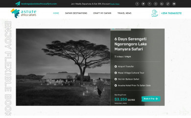 astuteafricasafaris.com screenshot