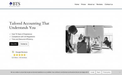btsaccountancy.com screenshot
