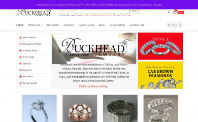 buckheadjewelry.com screenshot