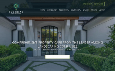 buckheadlandscapedesign.com screenshot