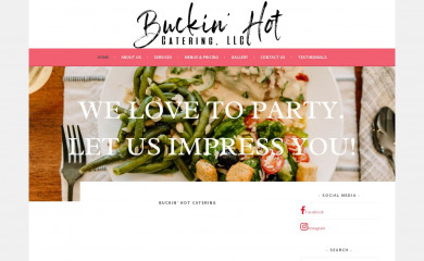 buckinhotcatering.com screenshot