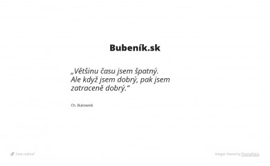 bubenik.sk screenshot