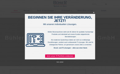 buehler-bueromaschinen.de screenshot