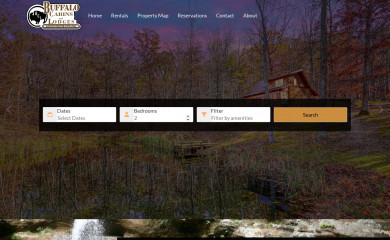 buffalocabinsandlodges.com screenshot