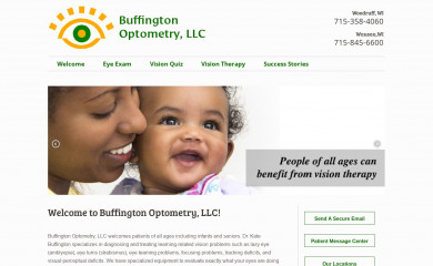 buffingtonoptometry.com screenshot