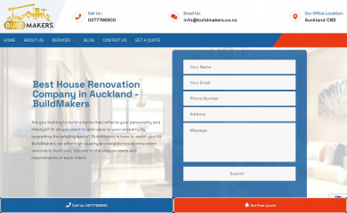 buildmakers.co.nz screenshot