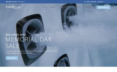 bullfrogspas.com screenshot