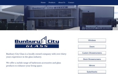 bunburycityglass.com.au screenshot