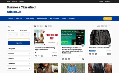 businessclassifiedads.co.uk screenshot