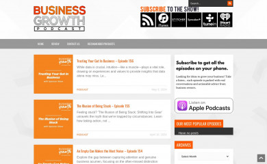 businessgrowthpodcast.com screenshot