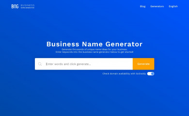 businessnamegenerator.com screenshot